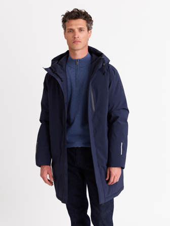 MATCH - Toronto parkas - Jean Paul - Str. M - Herre - Jakker & Frakker - Blå - 92% polyester - resirkulert, 8% elastan