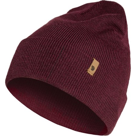 Fjällräven Classic Knit Lue OneSize - unisex - Dark Garnet - Kasket, Lues & beanies