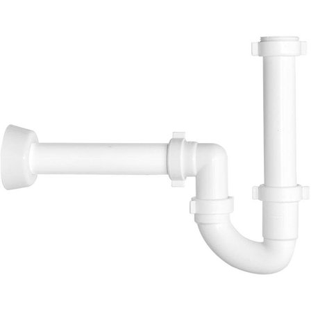 Faluplast 8072032 Vannlåssett 40 mm, for veggtilkobling, Innendørsavløp