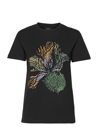 Sljo Tee Ss T-shirt Top Sort Soaked In Luxury