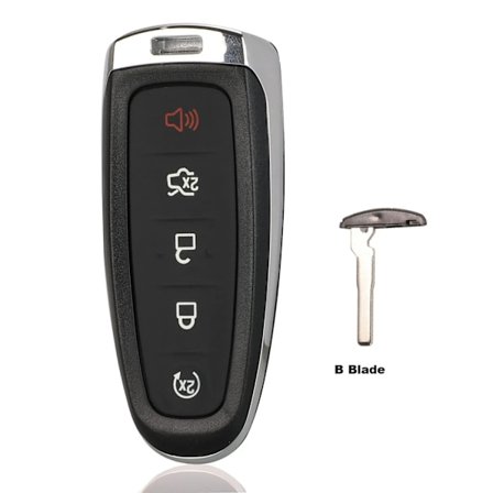 5 Knappar Fjärrkontroll Bilnyckel Fodral Skydd Fob För Ford Explorer Edge Escape Flex Taurus 2011 2012 2013 2014 2015 Smart Bil