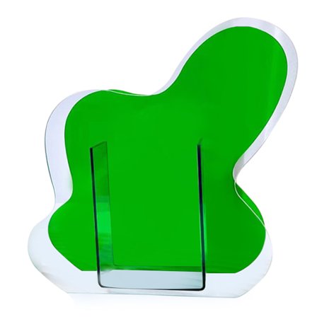 Neon Akryylimaljakko Helppo Puhdistaa Muodikas Geometrinen Kukka-maljakko Kodin Sisustus Sininen Valtameri