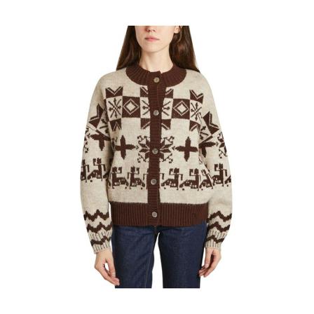 Leon & Harper Nurva jacquard cardigan inbo, Dame Cardigans