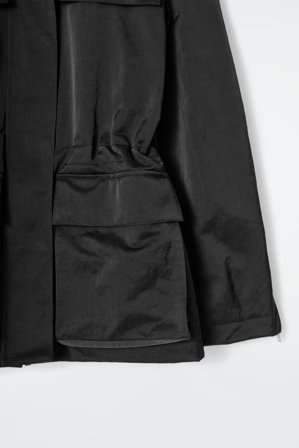 COS Women's Waisted Utility Jacket in Black