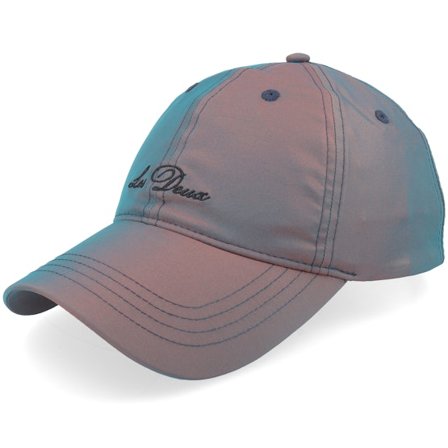 Les Deux - Grau unconstructed Cap - Shiny Tech Oil Green Dad Cap / Unconstructed @ Hatstore
