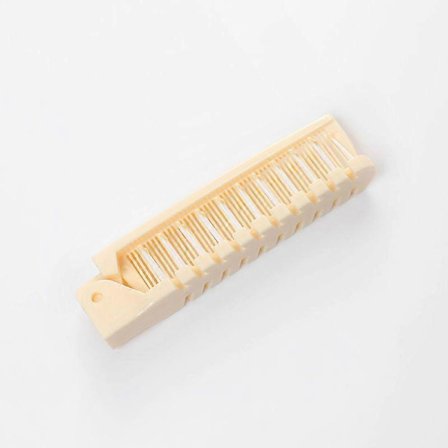 Sammenklappelige hårbørster i plast til rejser - 20,5 x 2,3 cm - Glattende - Sammenfoldelig - Antistatisk - Sammenklappelig lomme_tfrf