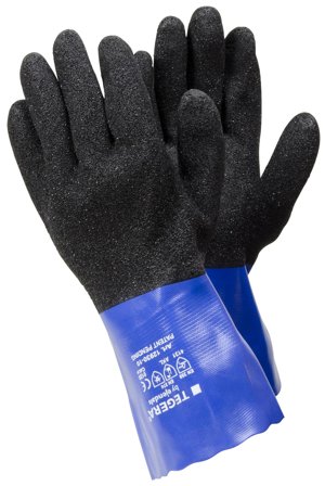 Tegera 12930 Kemikaliebeskyttelseshandske PVC, nylon 10, Tøj