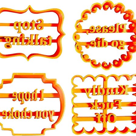 Bake- og festutstyr. Allsidig. Bakeformer kan brukes til å skjære ut KLB