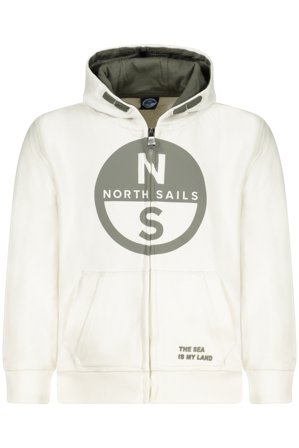 North Sails Felpa Con Zip Bambino Bianco