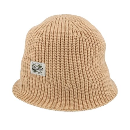 Kangol - Béžová bucket Klobouk - Kg Washed Knit Oat Bucket @ Hatstore