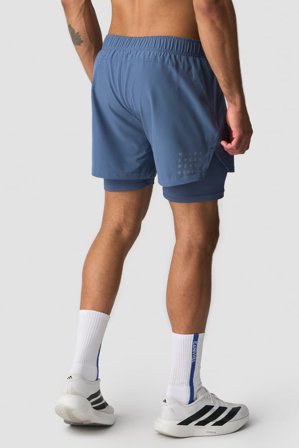 ICANIWILL - Mirage 2-in-1 5 Inch Shorts Dusty Twilight Blue - Herre - ICIW