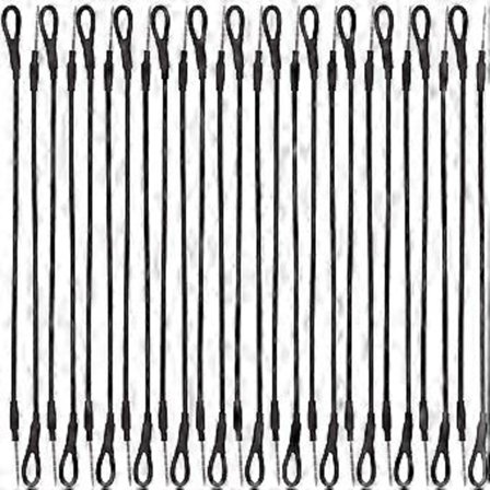 100 stk. Etikettfester Butikk Etiketttråder Wire Sikkerhetsløkke Etiketttråd for Sko Hatter Varer