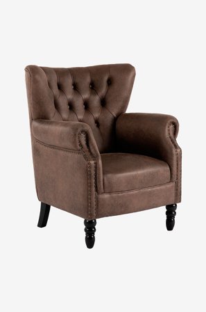 Nordic Furniture Group - Fåtölj Prince - Brun - Fåtöljer - Från Homeroom