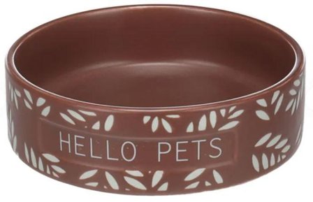 Mat- og Vannskål til Marsvin, Brun - 200ml