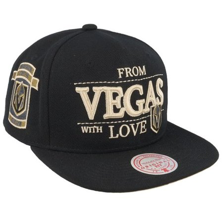 Mitchell & Ness - NHL Svart snapback Keps - Vegas Golden Knights With Love Black Snapback @ Hatstore