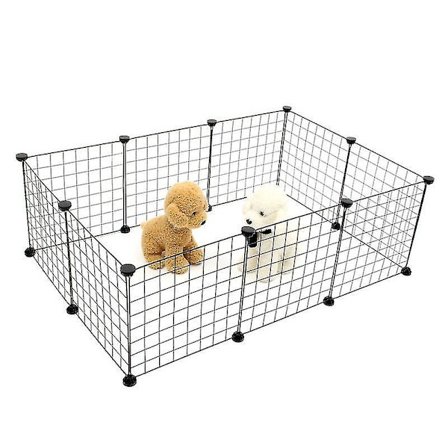 Foldable Pet Playpen Iron Fence Puppy Kennel House Exercise Training Puppy Kitten Space Dogs Supplies Rabbits Guinea Pig Cage