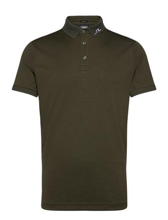 Kv Regular Fit Polo Sport Men Sport Clothing Sport Tops Sport Polos Sport Short-sleeved Polos Khaki Green J. Lindeberg