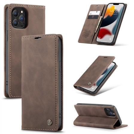 Caseme Slim Plånboksfodral Iphone 13 Pro Max Brun