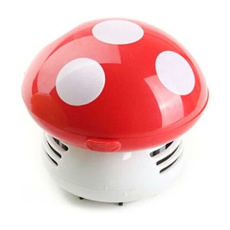 Rengöringsdamm Mini Dammsugare för Bord/Skrivbord/Kudde/Bil (Röd)