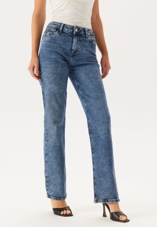 Pieces-Pckelly Mw Straight Jeans-25/30