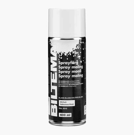 Sprayfärg blank vit 400 ml - Biltema