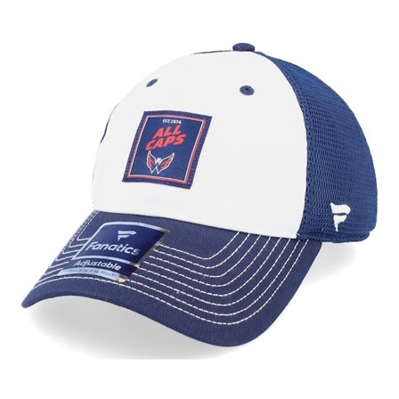 Fanatics - Azul trucker Gorra - Washington Capitals Block Party Athletic White/Navy Trucker @ Hatstore