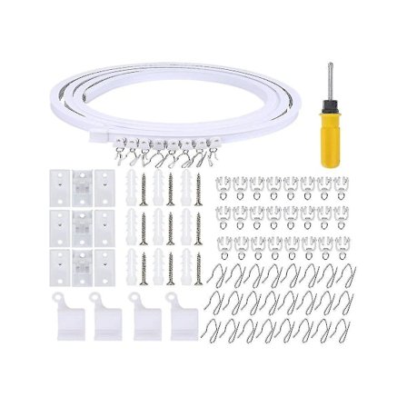 5 Meter Bøybar Takskinnestang Fleksibel Takskinnestang Gardinstang Tilbehør Buet Gardinstang