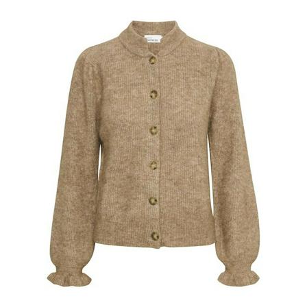Karen by Simonsen Karen By Simonsen Editionkb Cardigan Strik 10104279 Chipmunk Melange Brun, Dame Cardigans
