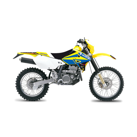 Kit Adesivi Completo Blackbird Dream 4 con Coprisella Giallo-Blu-Nero - Suzuki DR-Z 400 2000-2017