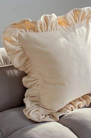 Jotex - Kussenhoes 50x50 Cm Wit wit - FRILLE - Koop Sierkussens & hoezen bij Jotex