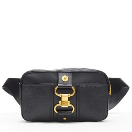Versace Pre-owned Pre-owned Læder crossbody-tasker Sort, Herre Vintage Tasker, Størrelse: ONE Size