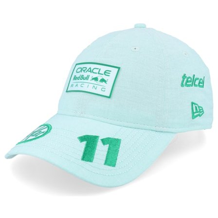New Era - Motor Grønn unconstructed Caps - Red Bull Racing F1 24 Perez Mexico 9TWENTY Teal Dad Cap @ Hatstore