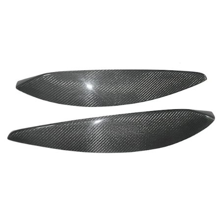 Bil Äkta Kolfiber Front Strålkastare Lampa Ögonbryn Ögonlock Gjutning Omslag Lister För Opel H 2004-2009