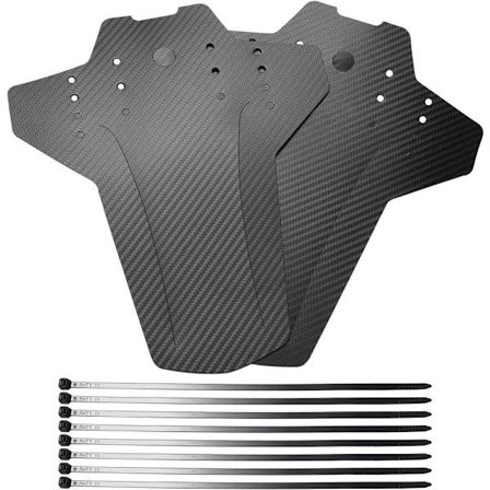 2-delad mountainbike-skärmgel, skärmgel fram och bak, justerbar skärm