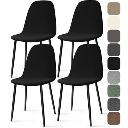 Skandinaviske Stolebetræk 4 Dele Universal Spisestuestolebetræk Vaskbart Stræk Stolebetræk Stolebetræk