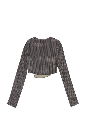 REMAIN Birger Christensen | Drapy Check Shirt | 38