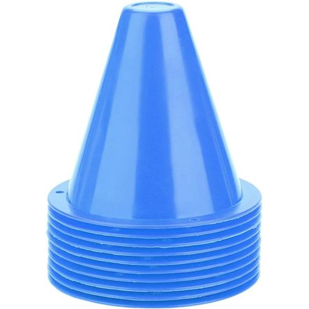 {XJ} Treningskjegler fotball, fotballkjegler for trening 10 stk. trenings-trafikkjegler fot.CA