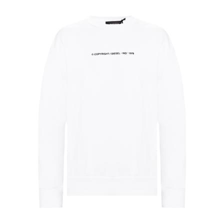 Diesel Branded sweatshirt , Wit , Heren , Maat: L