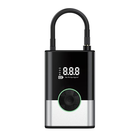 6000 mAh kannettava ilmakompressori, 150 PSI auton rengaspumppu mini sähköinen polkupyörän ilmapumppu digitaalisella LCD-näytöllä ja LED-taskulampulla