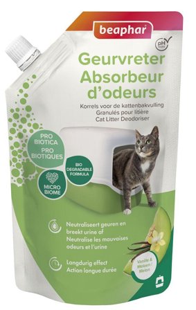 Beaphar Kattetoalett Deo Vanilje og Melonduft - 400g