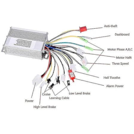 36V/48V 350W Sähköinen E-pyörä Skootterin Harjaton DC-moottorin Nopeudensäädin - JZ