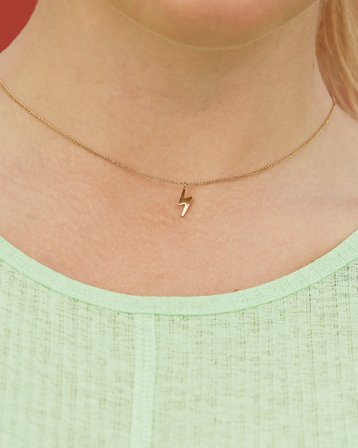 Edblad Lightning Necklace Gold Doré Bijoux Fille - Kids Brand Store