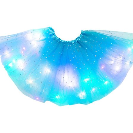 LED Tutu-skjørt med lys for fest, rave og cosplay [JUN]