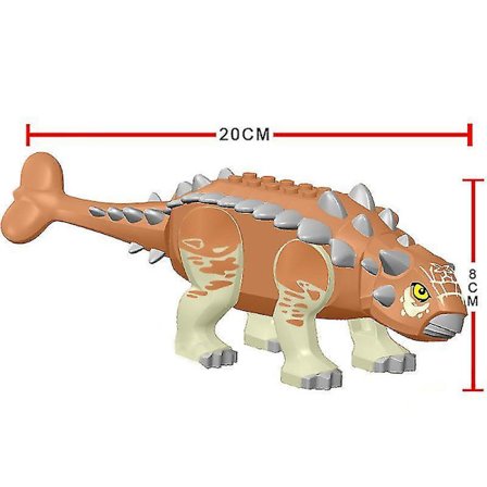 36 Style Stor Jurassic Dinosaur World Spinosaurus Ankylosaurus Dino Byggeklods Moc Model Diy Klodser Pædagogisk Legetøj Gave