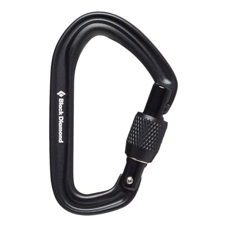 Black Diamond HotForge Screwgate Carabiner Mountaineering equipment Black OneSize