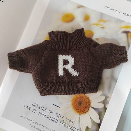 Dukkegensere strikket kåpe 3 3