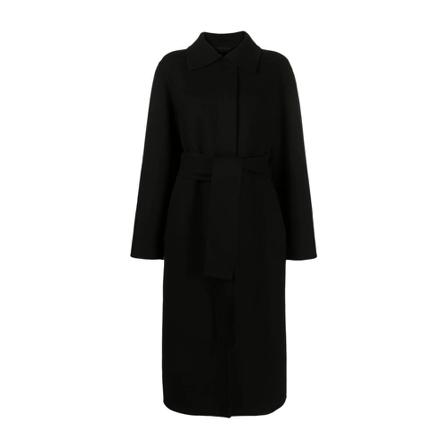 Jil Sander - Ullkappor - Svart - Dam - Storlek: S, Dam, Storlek: S