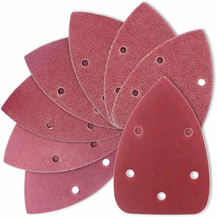 56 stk. slibepapir til multisliber korn 60 80 120 180 240 320 400 5 huller sandpapir til slibemaskine KLB