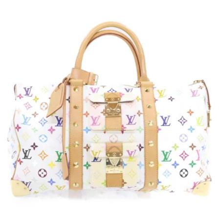 Louis Vuitton Vintage, Pre-owned Canvas travel-bags Wit, Dames, Maat:ONE Size