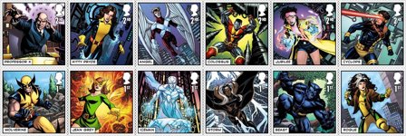 England 2023 - X-Men - Postfrisk sæt á 12 gummierede frimærker